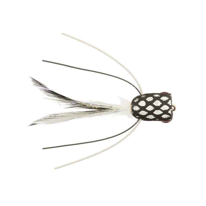 FOAM POPPER FLY BLACK GHOST
