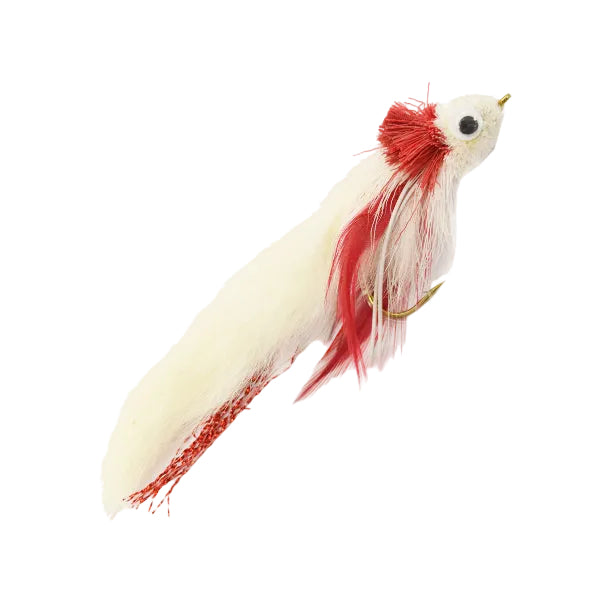 PREMIUM PIKE FLY BUNNY DIVERS RED & WHITE