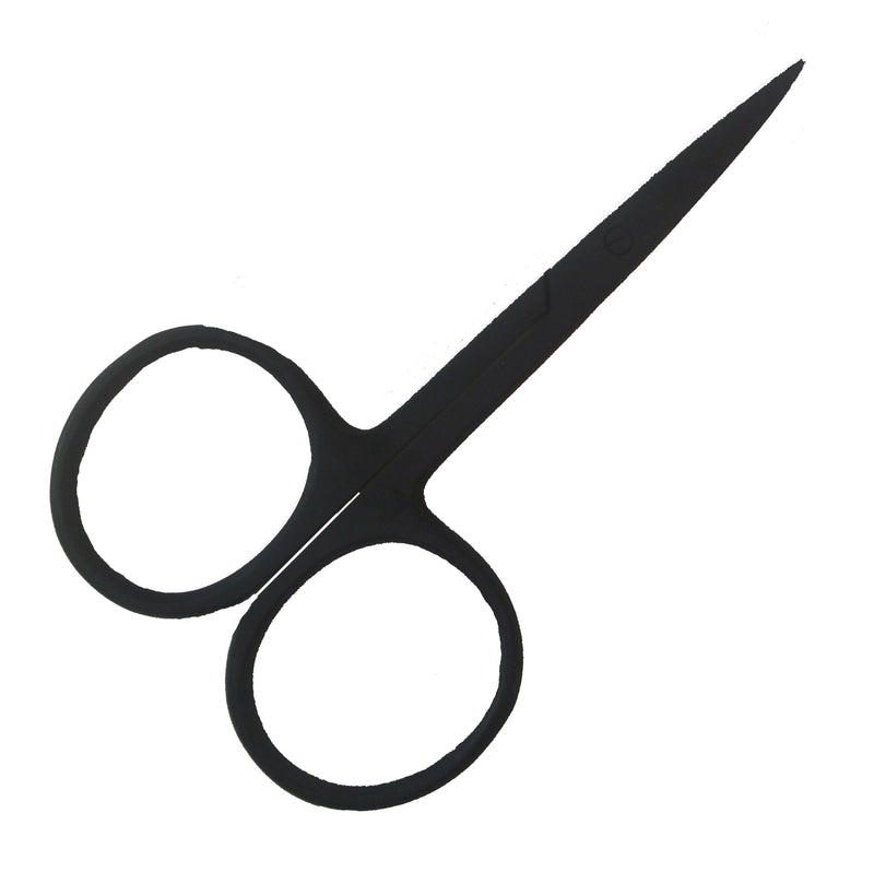 FLY TYING SUPER SLIX SCISSORS BLACK - LARGE FINGER HOLE