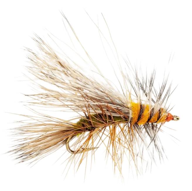 SPECIAL DRY FLY STIMULATOR ORANGE & OLIVE CRYSTAL