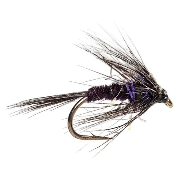 SLIM LINE NYMPH FLY CRUNCHER STRAGGLE FRITZ ALL BLACK