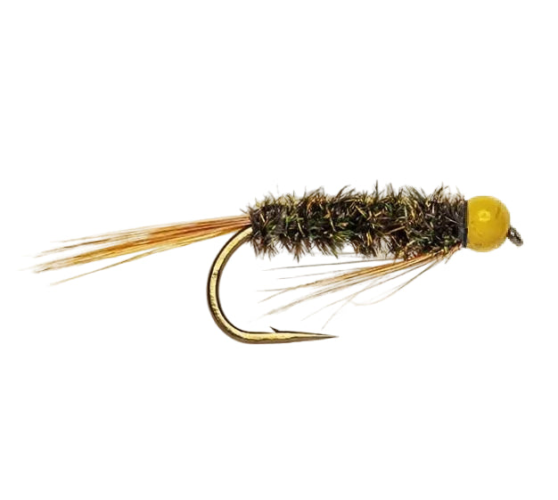 SLIM LINE NYMPH FLY DIAWL BACH HOTHEAD OLIVE