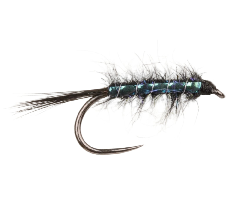 SLIM LINE NYMPH BARBLESS FLY UV AND BLACK FLASH DIAWL BACH