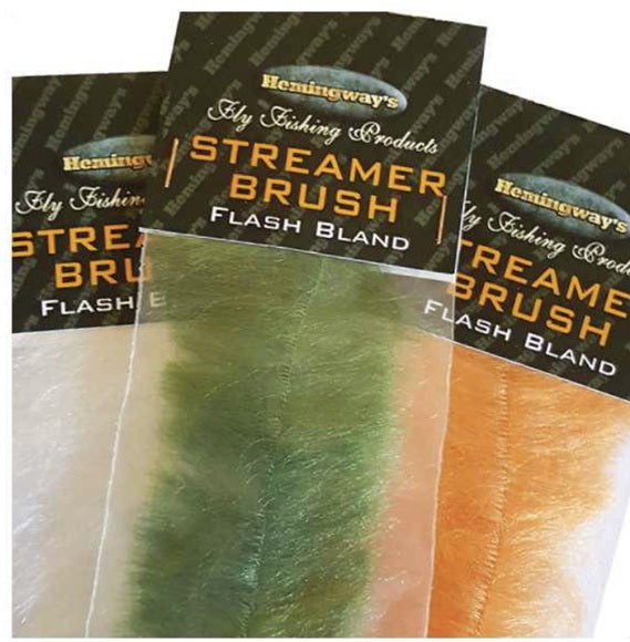 STREAMER BRUSH FLASH BLEND FLY TYING MATERIAL