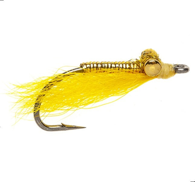 PREMIUM SALTWATER FLY CRAZY CHARLIE DAZZLE GOLD