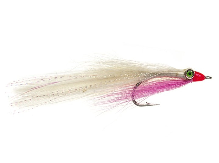 PREMIUM SALTWATER FLY CLOUSER MINNOW PINK & WHITE