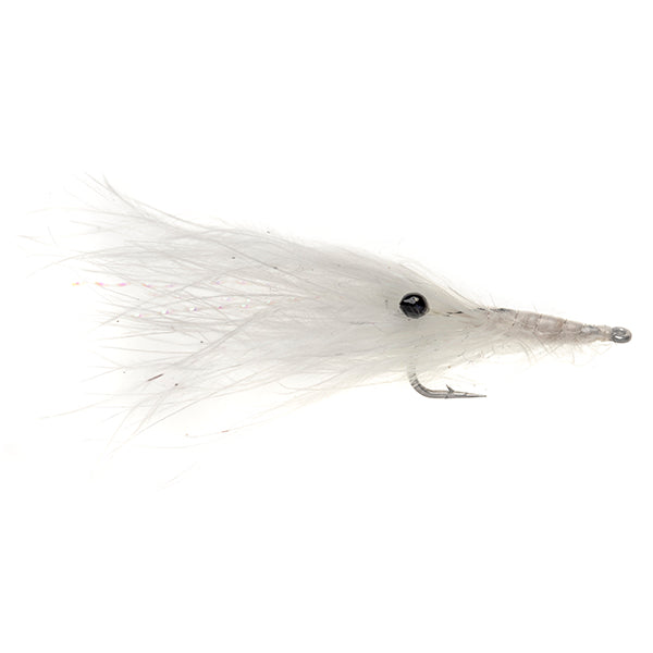 PREMIUM SALTWATER FLY MARABOU SHRIMP WHITE