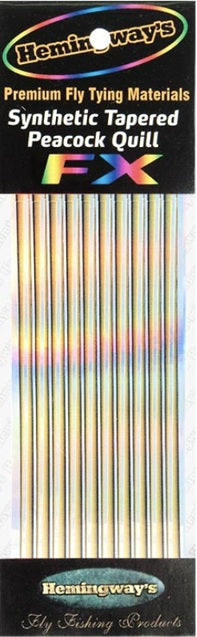 SYNTHETIC TAPERED PEACOCK QUILL HOLO FLY TYING MATERIAL