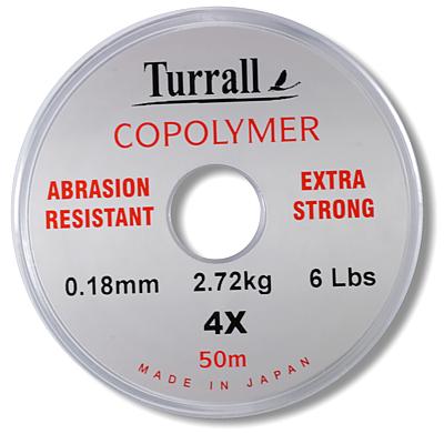 TURRALL COPOLYMER TIPPET 50M REEL