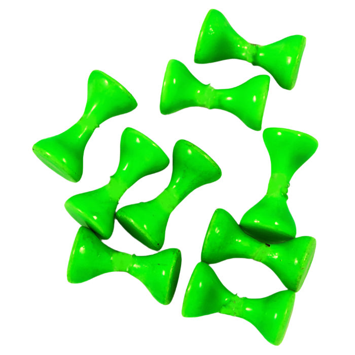 TUNGSTEN HOUR GLASS FLU GREEN FLY TYING MATERIAL